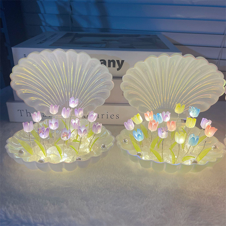 Tulip Flower Shell Lamp