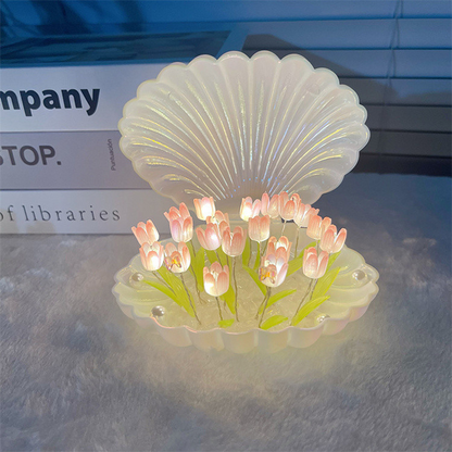 Tulip Flower Shell Lamp