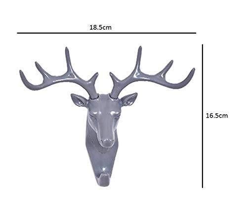 Hanging Hook- Self Adhesive Deer Head Hanging Hook (Pack of 2)