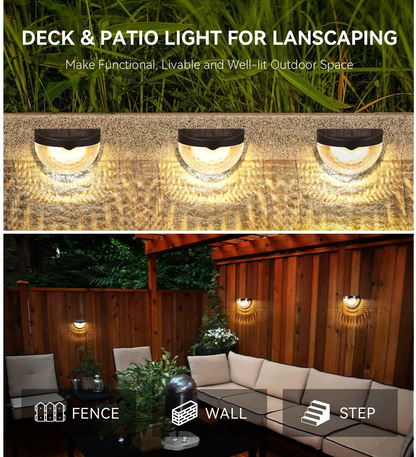 Solar Fence Lights (Pack of 4)