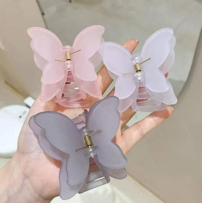 Korean Trendy fashion Butterfly Non-Slip Clip (Pack of 4)