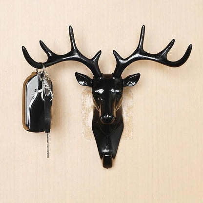 Hanging Hook- Self Adhesive Deer Head Hanging Hook (Pack of 2)