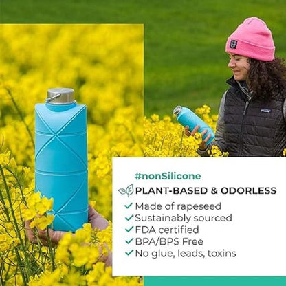 Reusable Foldable Silicone Water Bottle (700Ml)