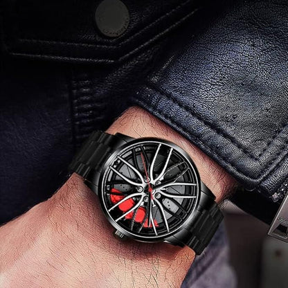 Red Car Wheel Watch