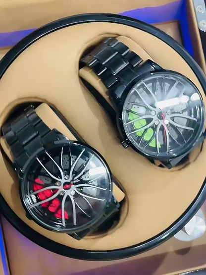 Stereoscopic Car Wheel Watch